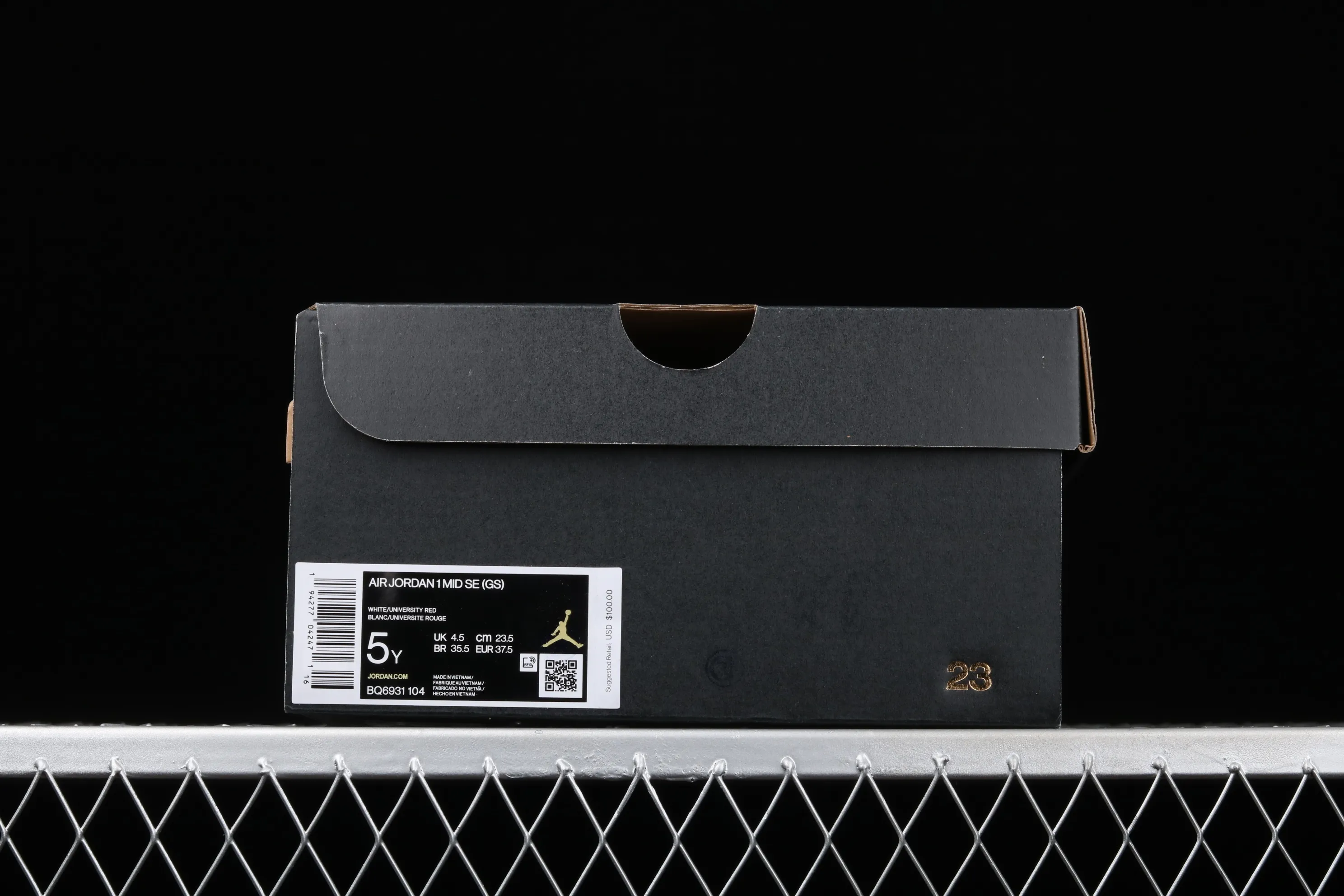 All categories Air Jordan Jordan series basketball shoes Air Jordan 1 Mid G version pure original Air Jordan 1 Mid GS AJ1 Joe 1 Captain America China basketball shoes BQ6931-104